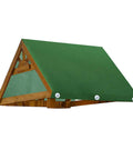 Canopy Replacement Cover For Swing Set 43 By 90 Inches Durable 600D Oxford Cloth With PVC Coating Outdoor Shade Tarp on Frame