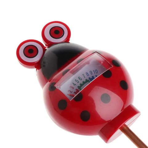 Red ladybug-shaped soil moisture tester from Soil Moisture Tester Kit For Plants And Lawns, Indoor Outdoor Humidity Meter For Garden.