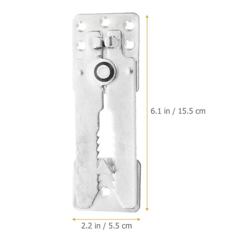 4 Pack Sectional Sofa Connectors Clips For Interlocking Couch Parts Heavy Duty Iron Sofa Linking Hardware dimensions view