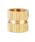 Knurled Threaded Inserts For 3D Printing Copper Embedded Nuts With Knurl Grip For Reusable, Strong Fastening That Will Not Loosen In Plastic