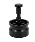 Killer Precision Rotary Wdt Tool For Espresso Portafilter, black aluminum, designed to evenly distribute coffee grounds.