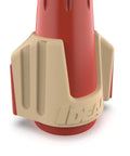 Close-up of Twister Pro Wire Connectors with SureGrip overmold and wing design for easy no-slip grip. Red color. Ideal logo view.