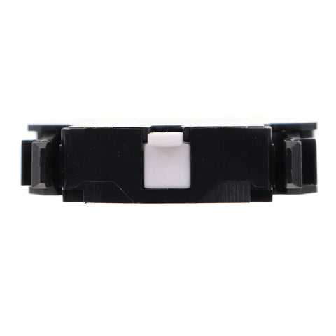 Top Shelf Pushbutton Contact Block 1No 1Nc Screw Terminal Mount Black Heavy Duty E22B11 side view with compact housing.