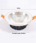 DJVHSRI Recessed Lighting Housing Trim Kits recessed spot lamp, 100mm diameter, energy-saving LED downlight for ceiling installation.