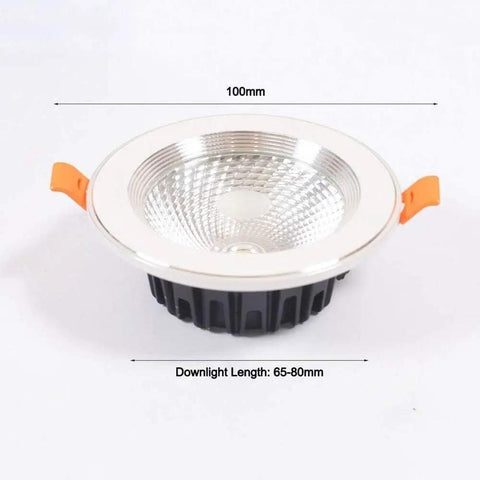 DJVHSRI Recessed Lighting Housing Trim Kits recessed spot lamp, 100mm diameter, energy-saving LED downlight for ceiling installation.