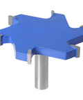Top Tier 1 Inch Shank Slotting Cutter With Solid Tungsten Steel Edge For Heavy Duty Woodworking Milling And Industrial Router Bit Projects, blue cutter.