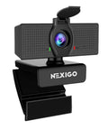 Top Tier 1080P Webcam delivering knockout video quality and crystal clear audio with privacy shutter for seamless Zoom calls.