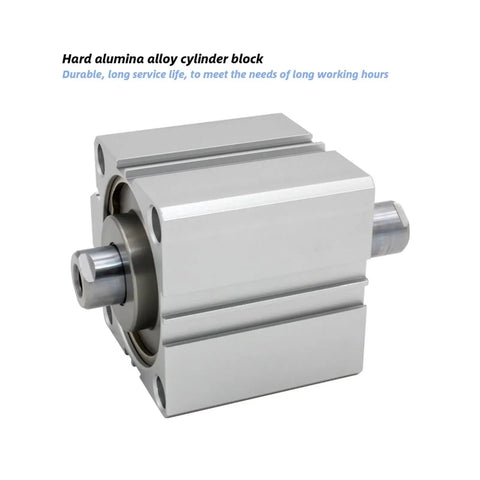 Compact Dual Rod Pneumatic Cylinder Built Tough For Rock Solid Stability And Zero Wobble During Smooth Clamping Moves Alongside Heavy Duty Push Pull Work In Cramped Workspaces.