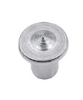 Close-up of a single Pro Grade Dowel Alignment Pins Set, 10 Piece Steel Center Dowels In 6mm 8mm 10mm 12mm, Heavy Duty Silver