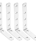4 Pcs Stainless Steel Corner Brackets With Right Angle Design Countersunk Mounting Holes Beefy Build For Fixing Coffee Tables And Shelves