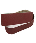 Badass Aluminum Oxide Sanding Belts 100 X 915Mm flexible belts for metal grinding and surface prep, showcasing grit and material.