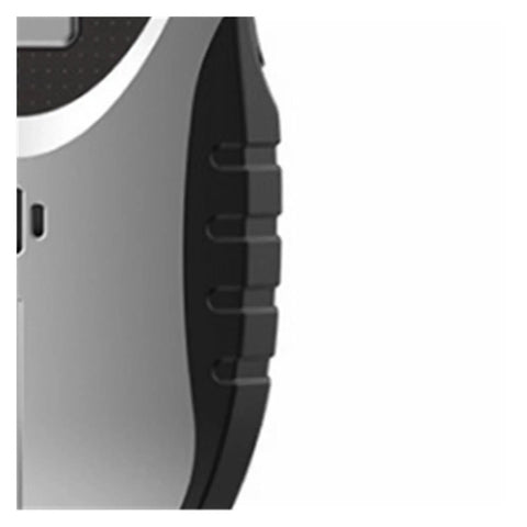 Close-up of Hella Precise 4 In 1 Wall Scanner And Digital Stud Finder showing textured grip and LCD panel.