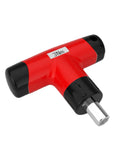 Garosa 3Nm T Handle Torque Wrench With Preset Click Torque Control for precise maintenance tasks, featuring red ergonomic grip.