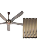 56 Inch Ceiling Fan With Five Blades And Retro Light Kit For Dining Rooms And Living Areas Quiet Brushless Motor Hella Smooth Airflow And Chill Room Vibe showing five sleek blades.
