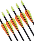 28 Inch Fiberglass Archery Target Arrows 12 Pack For Recurve Bow Practice Arrows Youth Arrows With Field Points Up To 45 Pound Draw Weight
