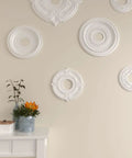 Attica Ceiling Medallion Twelve And Three Quarters Inch Outside Diameter, Three And A Half Inch Inner Opening, Half Inch Projection Canopy