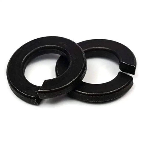 Number Eight Split Ring Lock Washers One Eight Eight Stainless Steel Black Oxide Coating Heavy Duty Anti Vibration Hardware For Nuts And Bolts Zero Play Secure Fit One Hundred Count