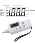 Handheld Vibration Meter With LCD Readout Digital Vibration Tester And Analyzer For Home And Tech Repair Measures Acceleration Velocity And Displacement Portable Vibrometer For Machinery Diagnostics And Maintenance, white plastic body