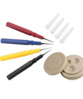 Watch Repair Tool Kit With Four Pro Grade Oil Pins And Oil Cup For Watchmakers And Clocks, Oiler Pen Needles In Small To Large Sizes