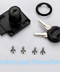 Rock Solid Zinc Alloy Drawer Lock For Wooden Cabinets Desks And Mailboxes Keyed Hardware Fits Flawlessly On 17 22 Mm Panels with keys and screws