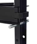 Close-up of adjustable ram on Beefy 20 Ton Hydraulic Shop Press For Home Mechanics And Small Shops With Adjustable Ram Includes Manual Hand Pump Built To Last Steel Frame Great For Automotive And Metalworking Tasks