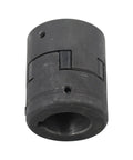 Flexible Three Piece L Jaw Coupling Set For Half To One Inch Shafts With Buna N Rubber Spider L075 One Eighth Inch Keyway And One Quarter Inch Keyway Compatible With Lovejoy Martin Browning L Jaw Couplers For Log Splitter And Hybrid Equipment black L-jaw half with set screw