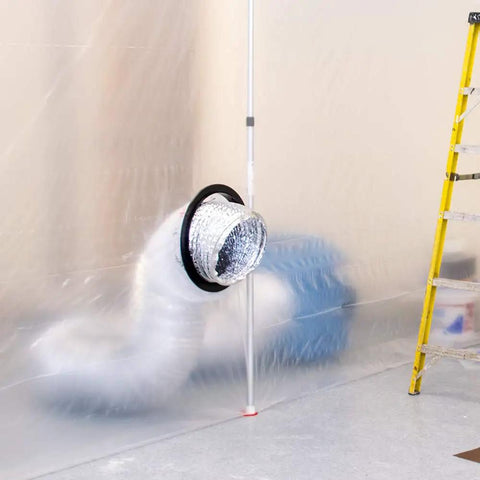Dust Barrier Pass Through For Ducting Up To 14 Inch Hose Resealable Air Opening To Pass Ducts Through Barriers Keep Debris Out