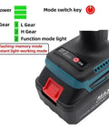 Cordless Electric Rivet Nut Plier M3 M4 M5 M6 M8 M10 M12 Automatic Riveting Gun battery with mode switch and power indicators.