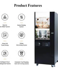 High Capacity Self Serve Coffee Vending Machine, Automatic Commercial Dispenser With Round The Clock Freshly Ground Coffee