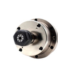 Close-up of ER20 collet nut attached to a Heavy Duty 3.2Kw Water Cooled Spindle Motor for CNC Router Machines.