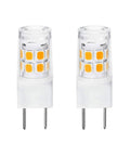 Two 3W LED Microwave Light Bulb Replacement 120V Warm White 3000K 300 Lumen Output Energy Saving 20W Halogen Equivalent