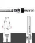 Heavy Duty ER Collet Extension Rod To Lengthen Your Milling Setup For Precision Work With C8 Through C40 Sizes Including ER8 And Up, showing detailed assembly and components.