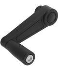 Heavy Duty 12Mm Replacement Hand Crank Handle With Round Hole Plastic Grip For Milling Machine Lathe Work Bench ergonomic design