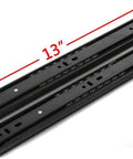 Durable 13 Inch Full Extension Drawer Slides Set Of 2 With Ball Bearing Side Mount For Cabinets And Kitchens Smooth Glide Zinc Plated Steel