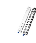 Heavy Duty Drawer Slides With Lock, 120kg Load Capacity, triple fold full extension design, 53mm industrial runners.