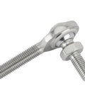 Beefy 1/4 Inch Rh Male Heim Joint Rod End With Stud For Custom Build Carb Linkage And Shift Cable Setup Zinc Plated Steel.