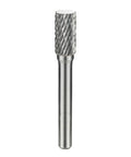 Solid Carbide Rotary Burr File SA3 Cylindrical Double Cut For Die Grinder Bits With One Quarter Inch Shank And Three Eighths Inch Cutter Diameter And Three Quarter Inch Cutter Length Pro Grade Metalworking And Tool Making Must Have visible.