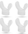 4 Pack Silicone Mouthpiece For Scuba Regulator Replacement, Built Tough Comfort Bite, Fits Most Regulators, Reduces Jaw Fatigue
