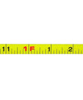 Measurement markings on Open Reel Tape Measure With Nylon Clad Steel Blade 3/8 Inch By 300 Feet Abrasion Resistant Non Stretch