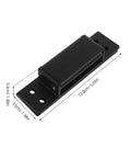 Hidden Door Hinge 5 Inch Black Concealed Pivot For Cabinets And Secret Doors Heavy Duty Invisible Cabinet Hardware