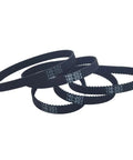 Heavy Duty 6mm Wide Timing Belt 2GT 140 Pitch For 158 to 182 Teeth Range displayed in multiple loop sizes