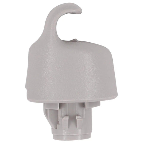 Close-up of a Pack Of 2 Grey Sun Visor Clip Holder Bracket Retainer For Nissan Altima X Trail Rogue Pathfinder Maxima Murano Armada
