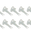 Locking Switch Key For Pass And Seymour 500K I Series Heavy Duty Tamper Resistant Replacement Keys 10 Pack Durable Alloy Accessory