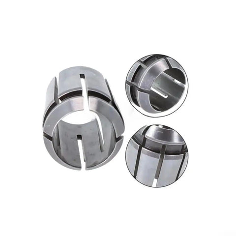 Super Cool 12.7Mm Collet And 12Mm Nut Set For CNC Router With Alloy Steel Chuck That Fits 3612BR RP1800 - alloy steel collet close-up.
