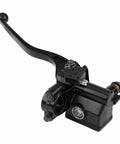 Black aluminum brake master cylinder for ATV Rancher Sportrax Rincon 250 350 400 450, focus on hydraulic system.