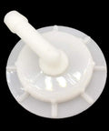 Top view of Honda Acura Radiator Coolant Reservoir Overflow Tank Cap With Joint Replacement Plug And Play Direct Fit For Accord Civic Pilot Insight Element Aftermarket Easy Install White