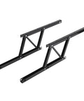 Lift Up Coffee Table Mechanism 38x16.5cm with spring assisted lift, steel construction parts in black for standard frames.