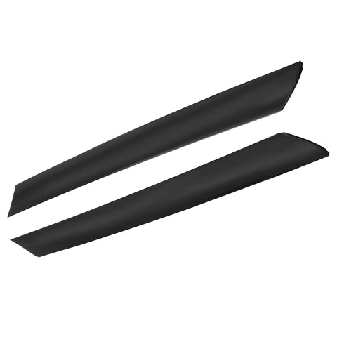 Windshield A-pillar trim molding set (2 pcs), black, for Kia Soul 2010–2013, front outer left and right