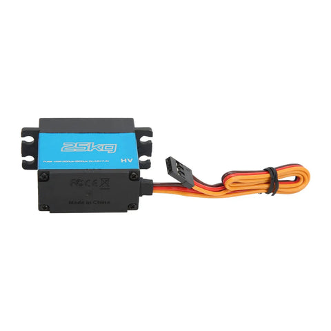 Beefy Digital Servo Featuring Rock Solid Metal Gears And Coreless Motor Waterproof Design Delivers Lightning Quick Response Plus 25 Kilogram Torque For 1 10 Scale Rcs Measuring 40 By 5mm Blue