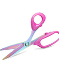 Heavy Duty Titanium Coated Stainless Steel Multi Purpose Sewing Scissors For Fabric And Leather Go To Everyday Workhorse For Tailoring Quilting Dressmaking Home Office Art And School Eight Inch, pink grip